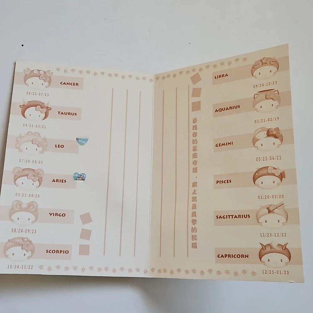 x6 NWT Handmade Hello Kitty Greeting Cards Cute Japanese Kimono 3D Origami Cards